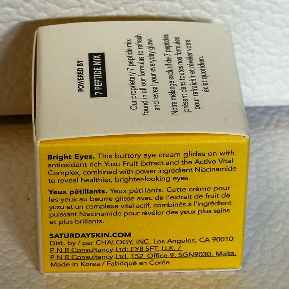 🆕 SATURDAY SKIN Yuzo Vitamin C Bright Eye Cream 15 mL NIB - Picture 3 of 7